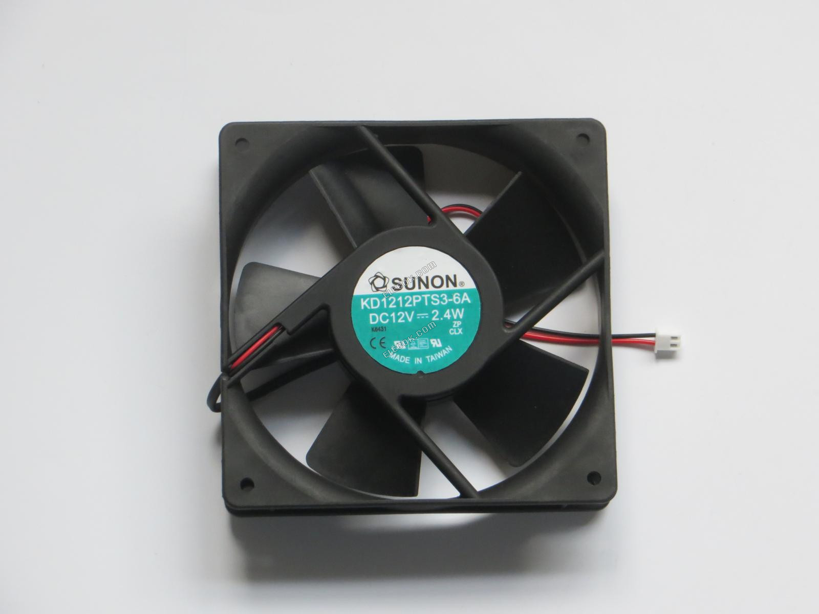 SUNON KD1212PTS3-6A 12V DC 2,4W 2 vezeték Hűtőventilátor 
