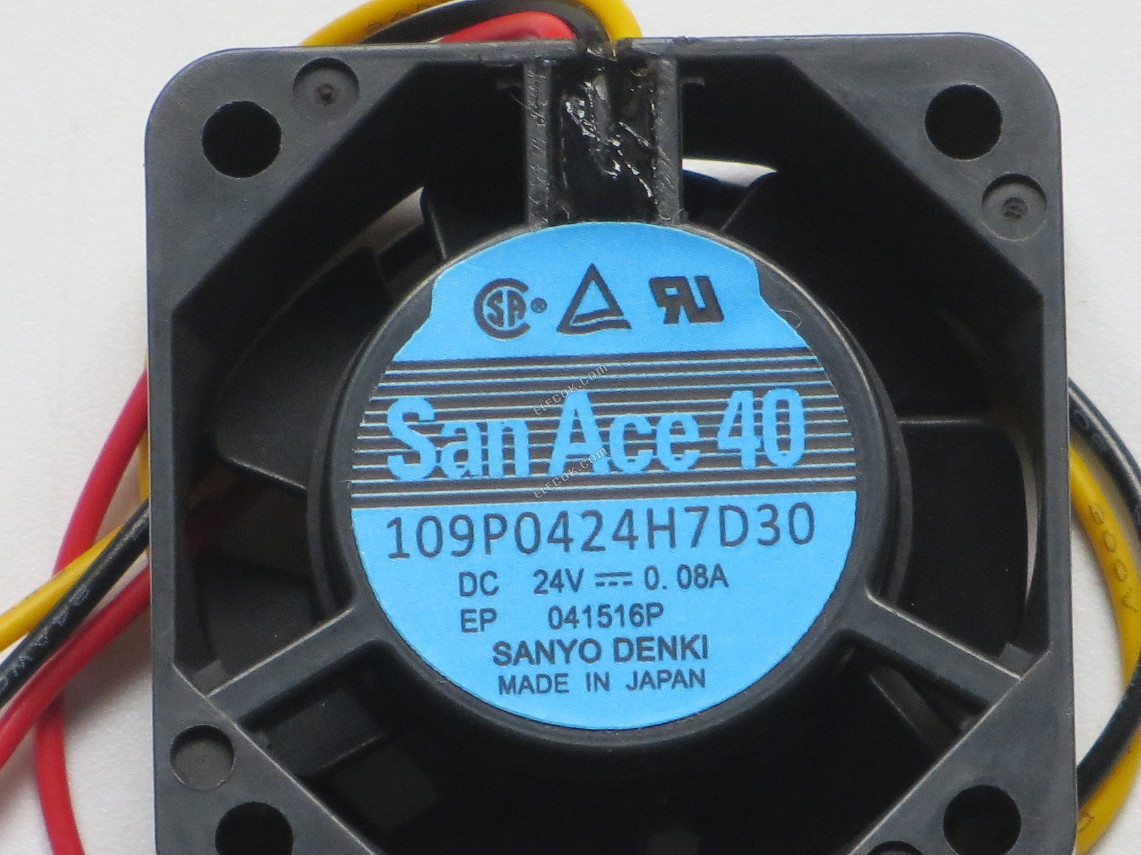 Sanyo 109P0424H7D30 24V 0,08A 3 vodiče Chladicí Ventilátor 