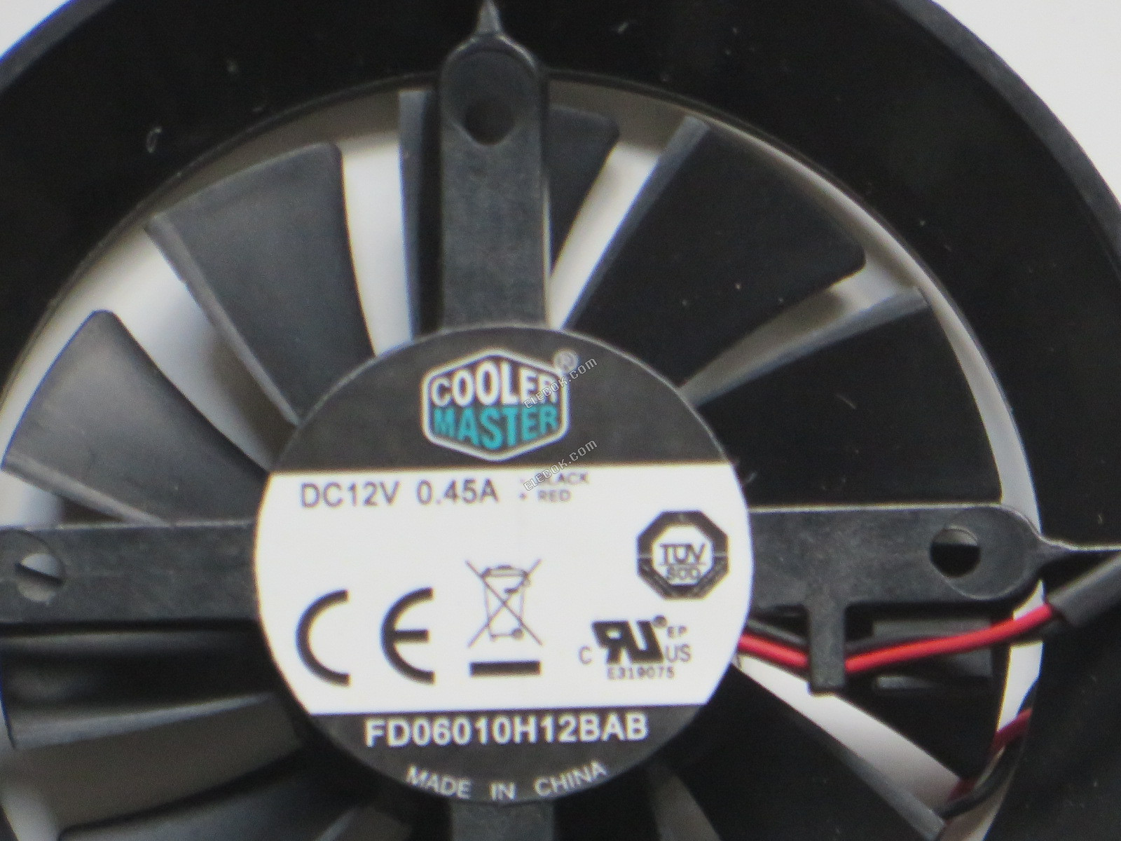 Cooler Master FD06010H12BAB 12V 0,45A 2 vezeték Szerver Kerek Ventilátor 