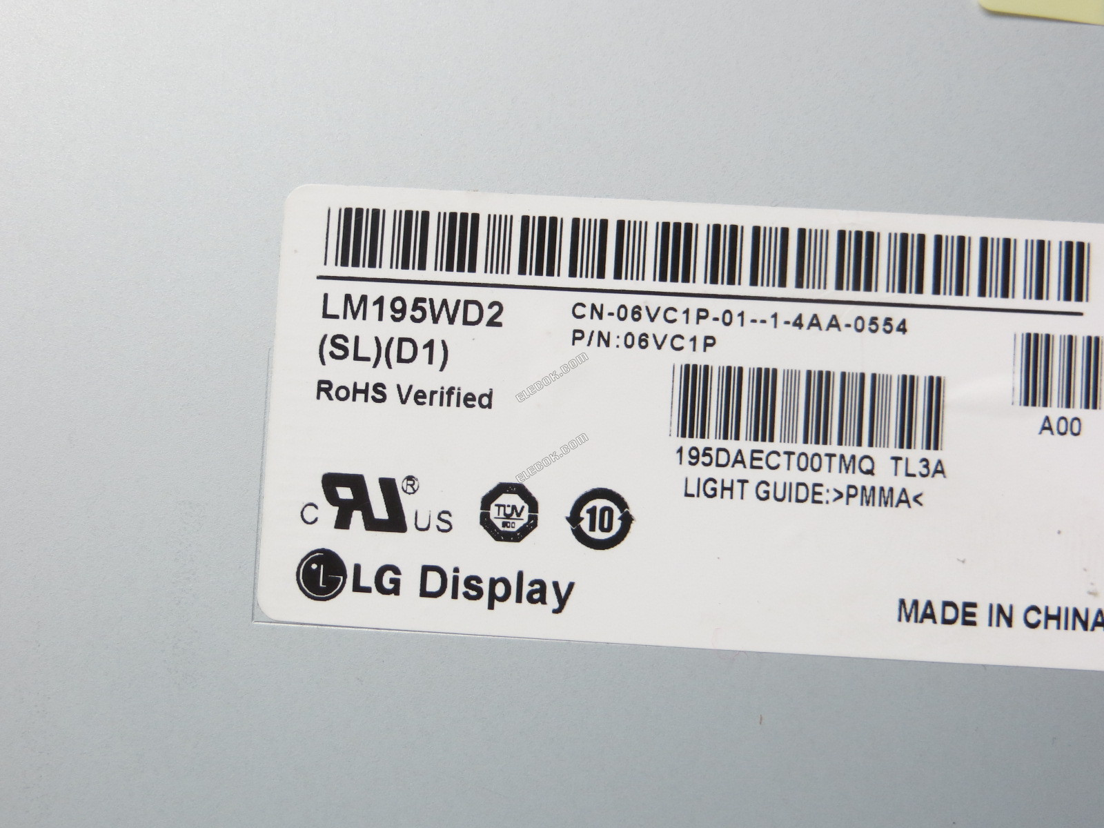 LM195WD2-SLD1 LG Display 19,5" a-Si TFT-LCD, Panel 