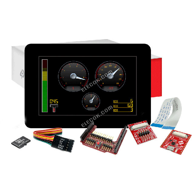 SK-GEN4-50D-CLB-SB-AR 4D Systems Pty Ltd Graphic LCD Displej Modul Transmisivní červená, Zelená, Modrá RGB TFT - Barevný Paralelní Rozhraní/Serial 5" 127.00mm 800 x 480 WVGA 