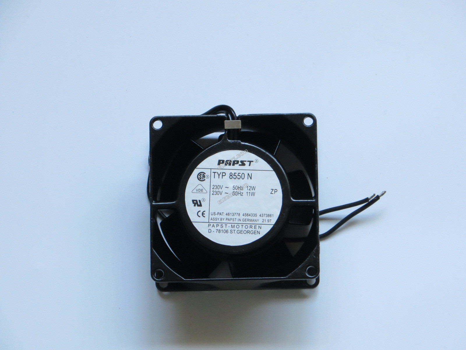 EBM-Papst 8550N 230V 12/11W 2 vezeték Hűtőventilátor, felújított 