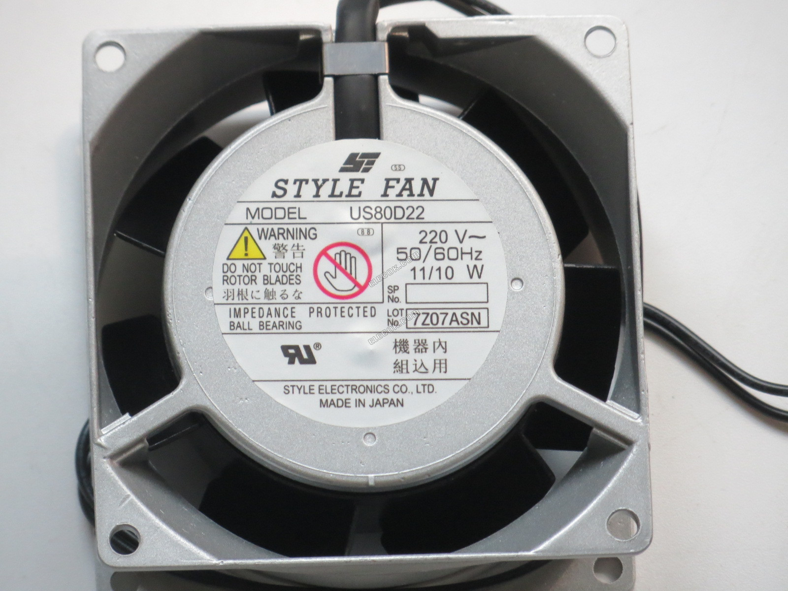 STíLUS VENTILáTOR US80D22 220V 11/10W 2 vezeték hűtőventilátor 