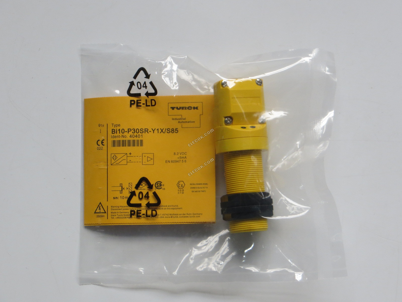 TURCK BI10-P30SR-Y1X/S85 Indukční Senzory Přiblížení, náhrada 