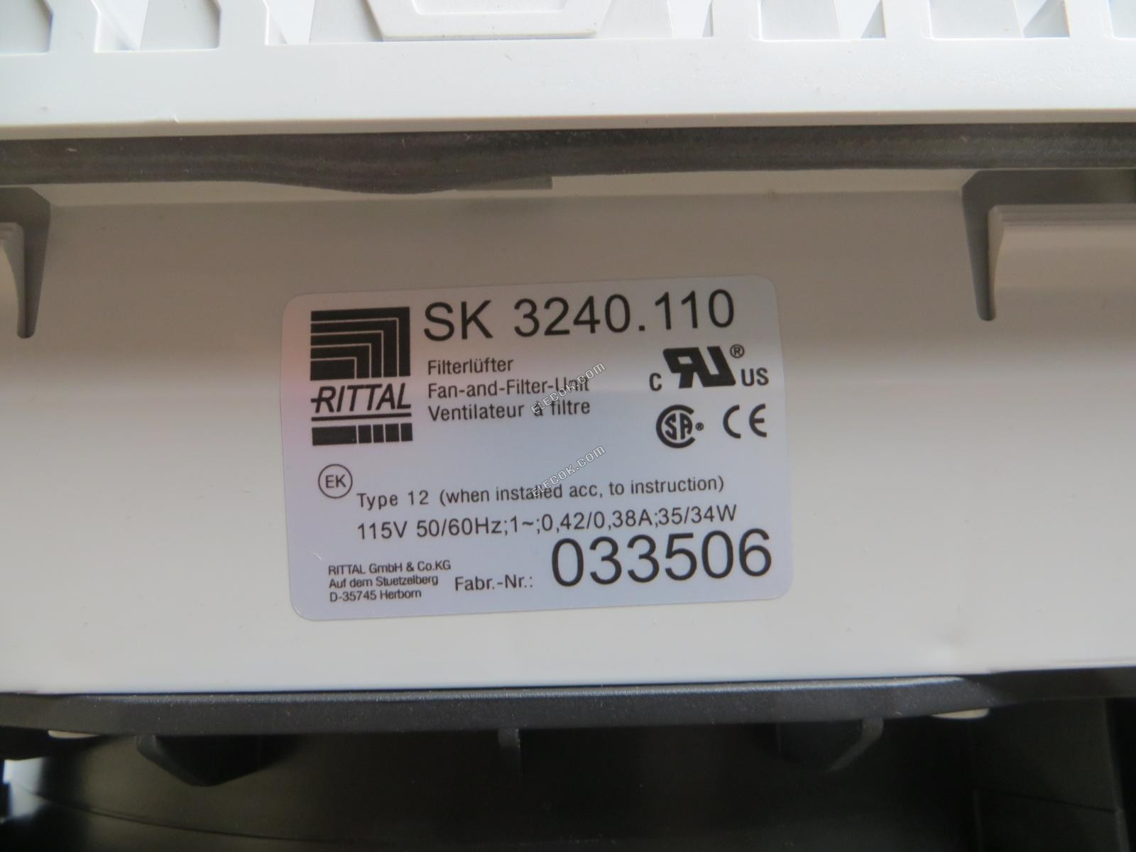 Ebmpapst K2S165-AA35-16 115V 0,42/0,38A 35/34W Chladicí Ventilátor 