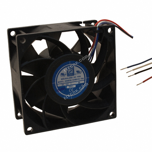 Orion OD8038-12HBVXC10A 12V 1,2A 14W 4 vodiče Chladicí Ventilátor 