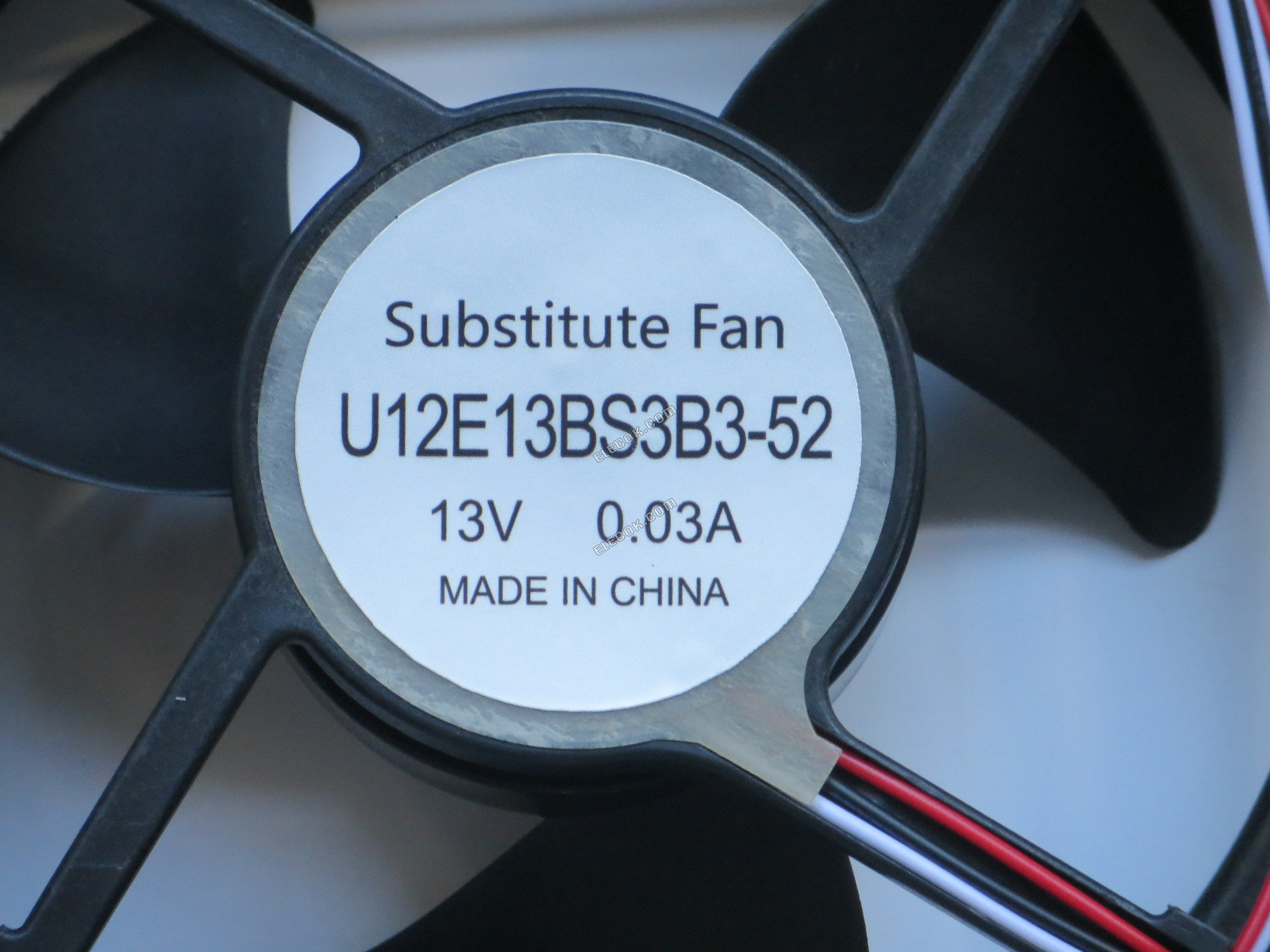 Nidec U12E13BS3B3-52 13V 0,03A 3 vodiče chladicí ventilátor Náhrada 