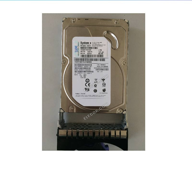 IBM X3500 X3550 X3650 Hard Disk 1TB 7.2K SAS 3.5 42D0777 42D0778
