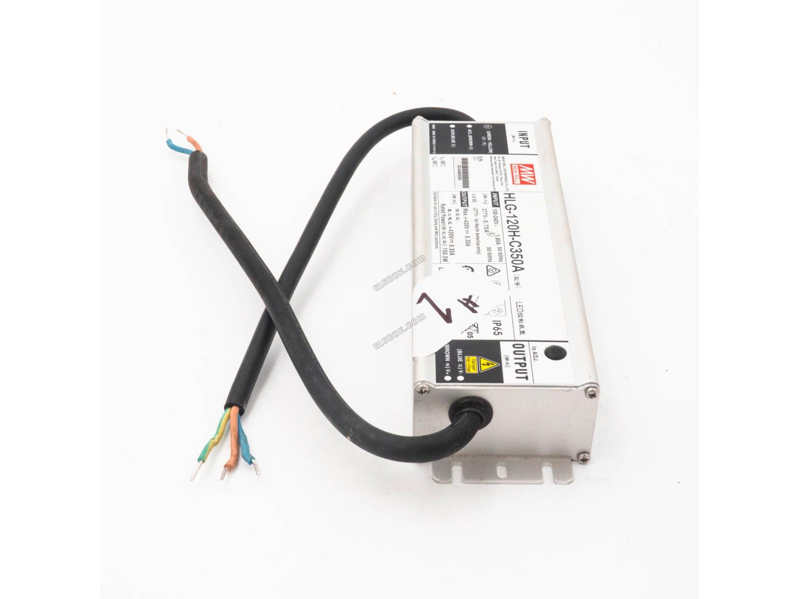 Mean Well HLG-120H-C350A Napájecí Zdroj 150,5W 350mA - Otevřená Box 