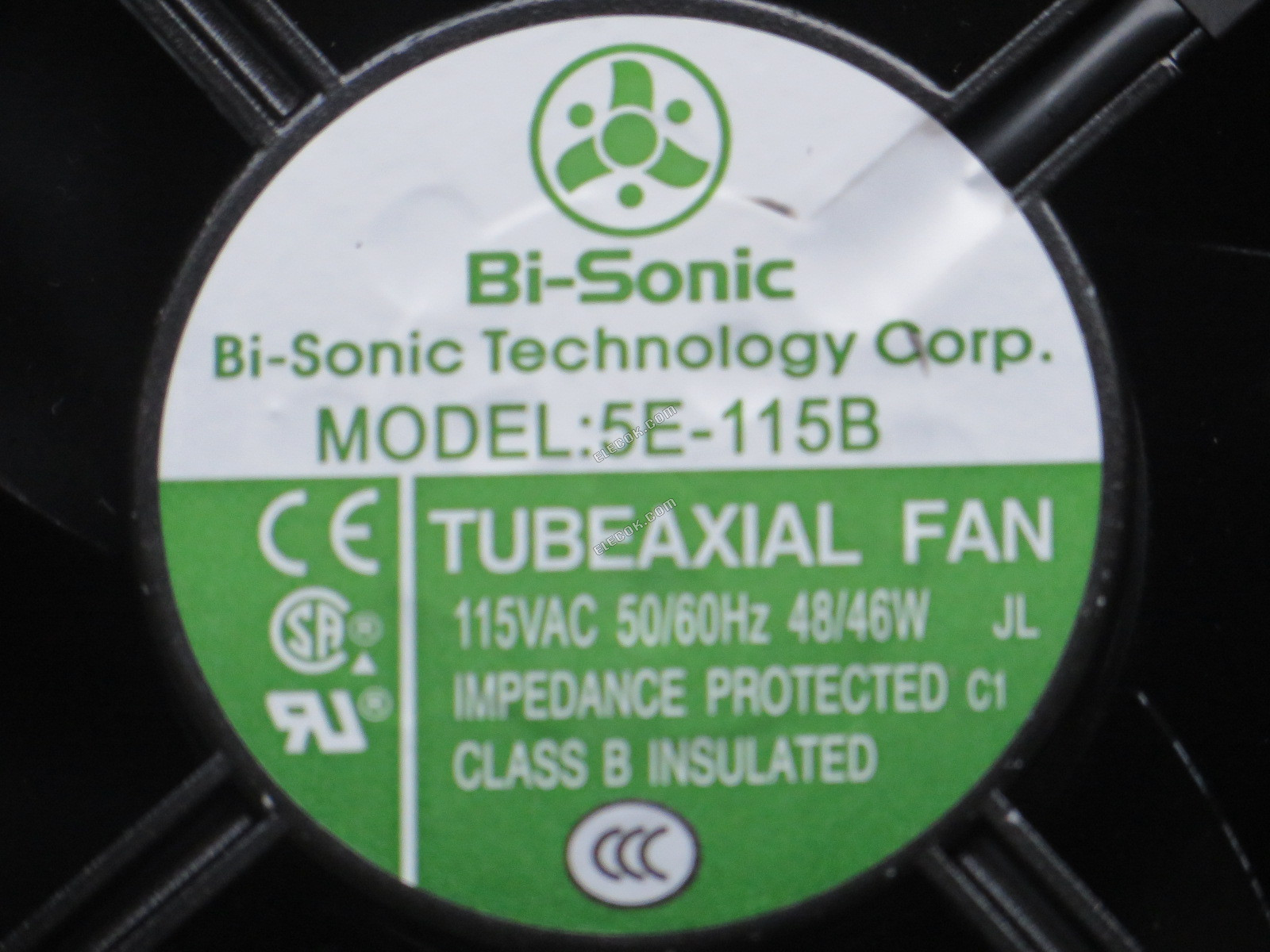 Bi-Sonic 5E-115B 115V 50/60HZ 48/46W 2 vezeték Hűtőventilátor, Használatlan Régi Készlet 