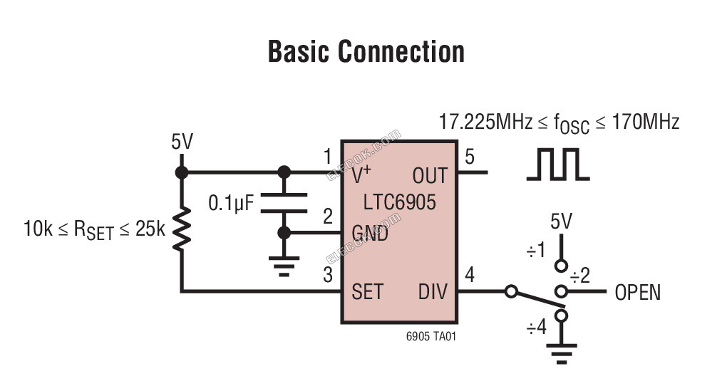LTC6905CS5#TRPBF Analog Devices Oscillators - 1 Reel (2500 pcs)