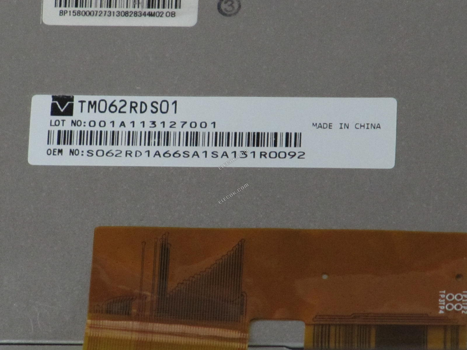 TM062RDS01 TIANMA 6,2" a-Si TFT-LCDPanel bez dotykové obrazovky 