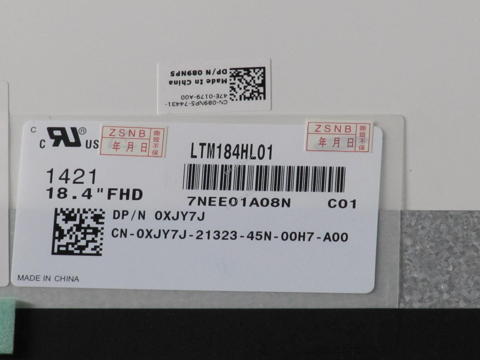 LTM184HL01-C01 SAMSUNG 18,4" a-Si TFT-LCD Panel 