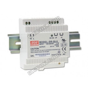 DR-30-24 30W 24V1.5A Output Class II DIN Rail Mount Switching Power Supply Meanwell