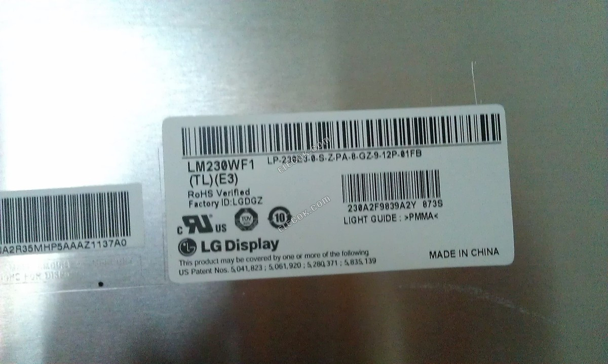 LM230WF1-TLA3 LG Display 23.0" A-Si TFT-LCD Panel 