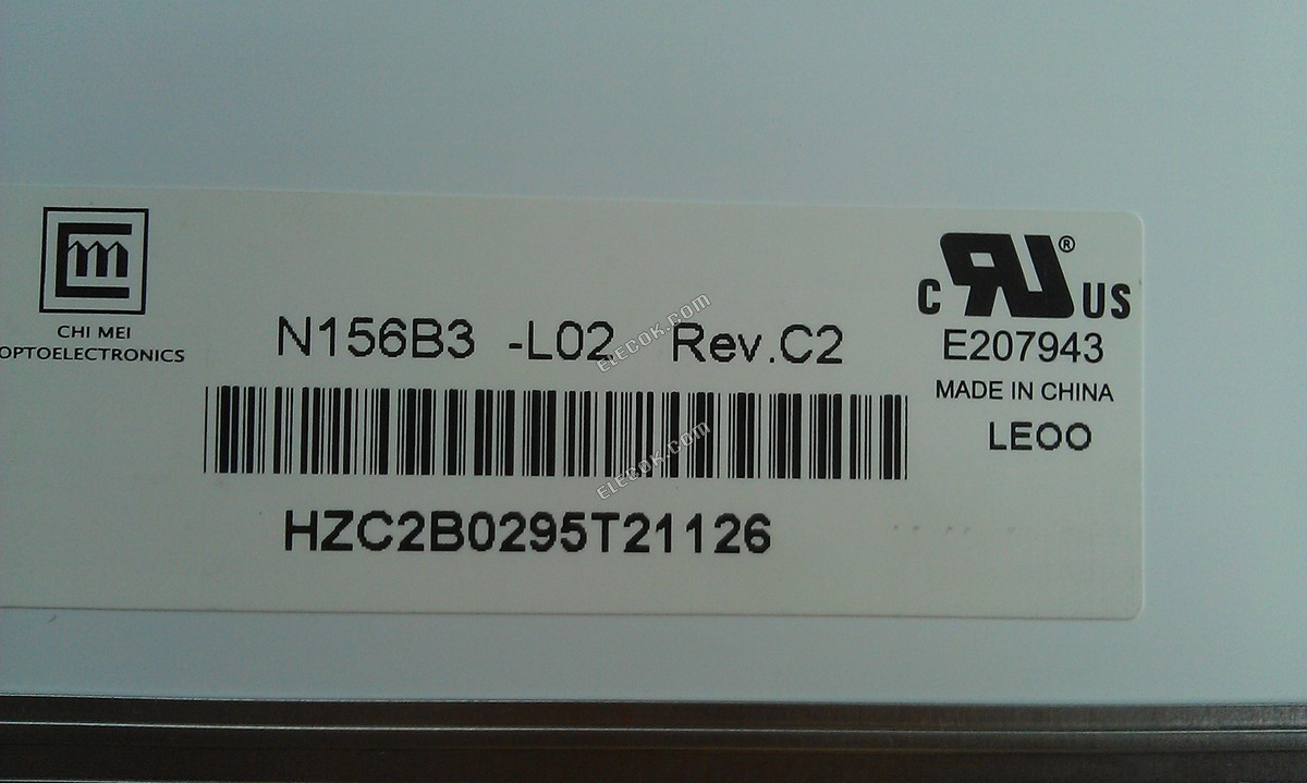 N156B3-L02 CMO 15,6" A-Si TFT-LCD Panel 