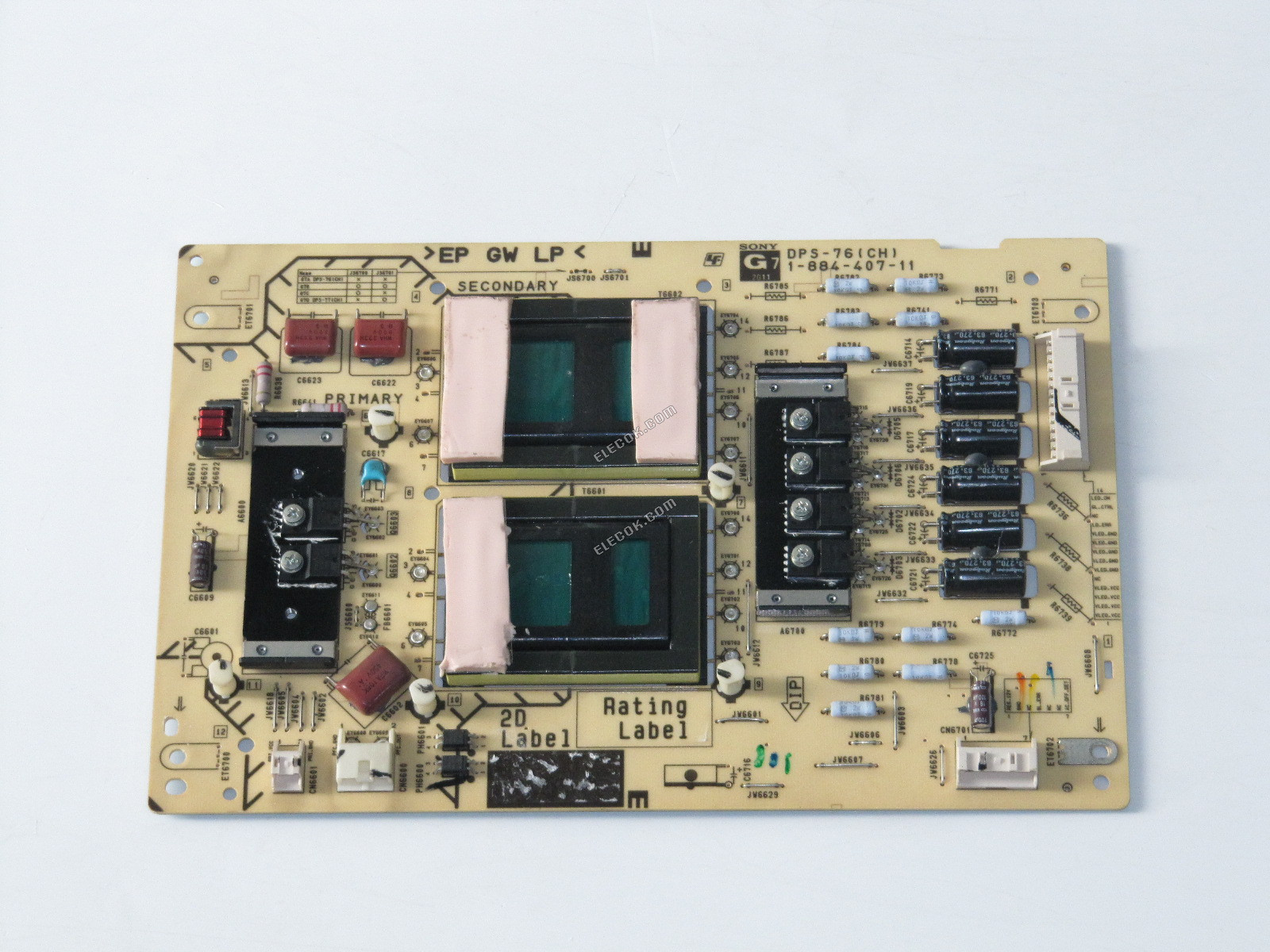 Sony 1-884-407-11 DPS-76 CH 1-474-305-11 147430511 KDL-55NX720 Háttérvilágítás Inverter 