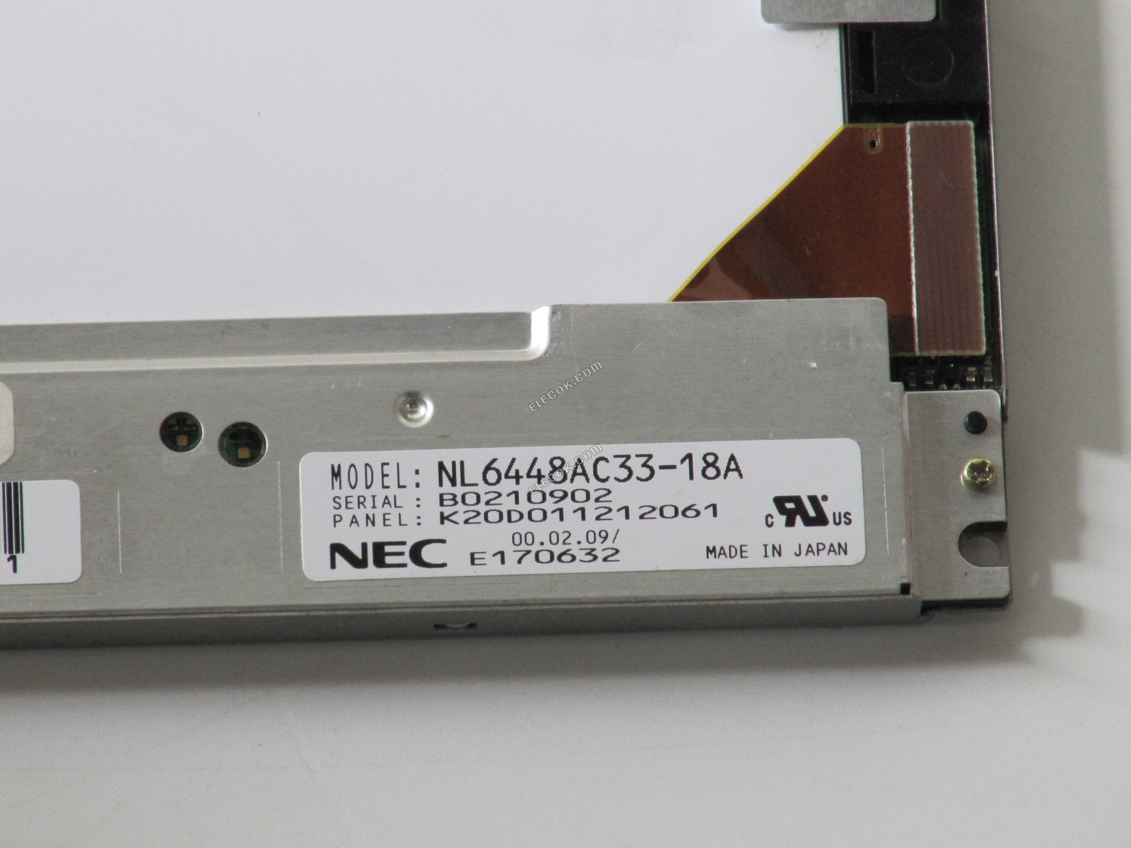 NL6448AC33-18A NEC 10,4" A-Si TFT-LCD Panel 