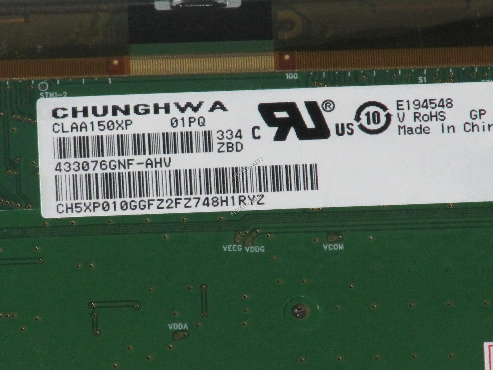CLAA150XP01PQ CPT 15.0" a-Si TFT-LCD Panel 