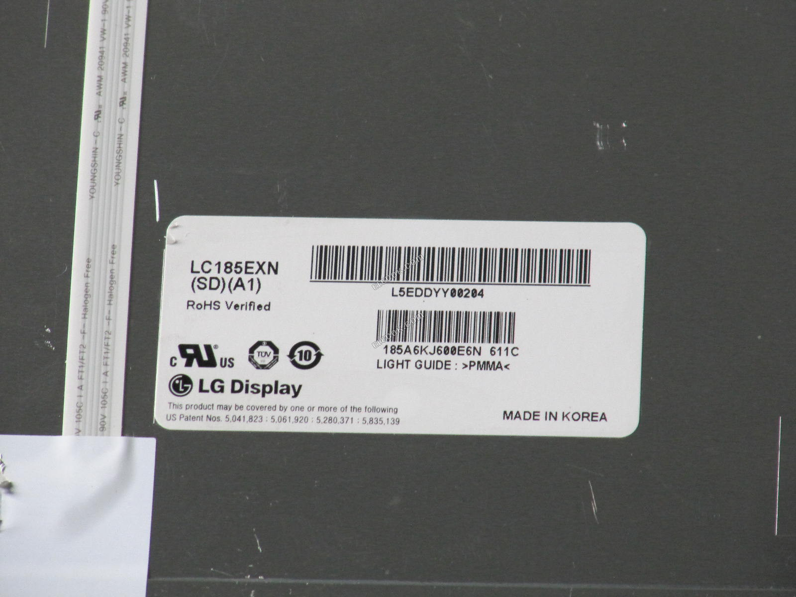 LC185EXN-SDA1 LG Display 18,5" A-Si TFT-LCD Panel használt 