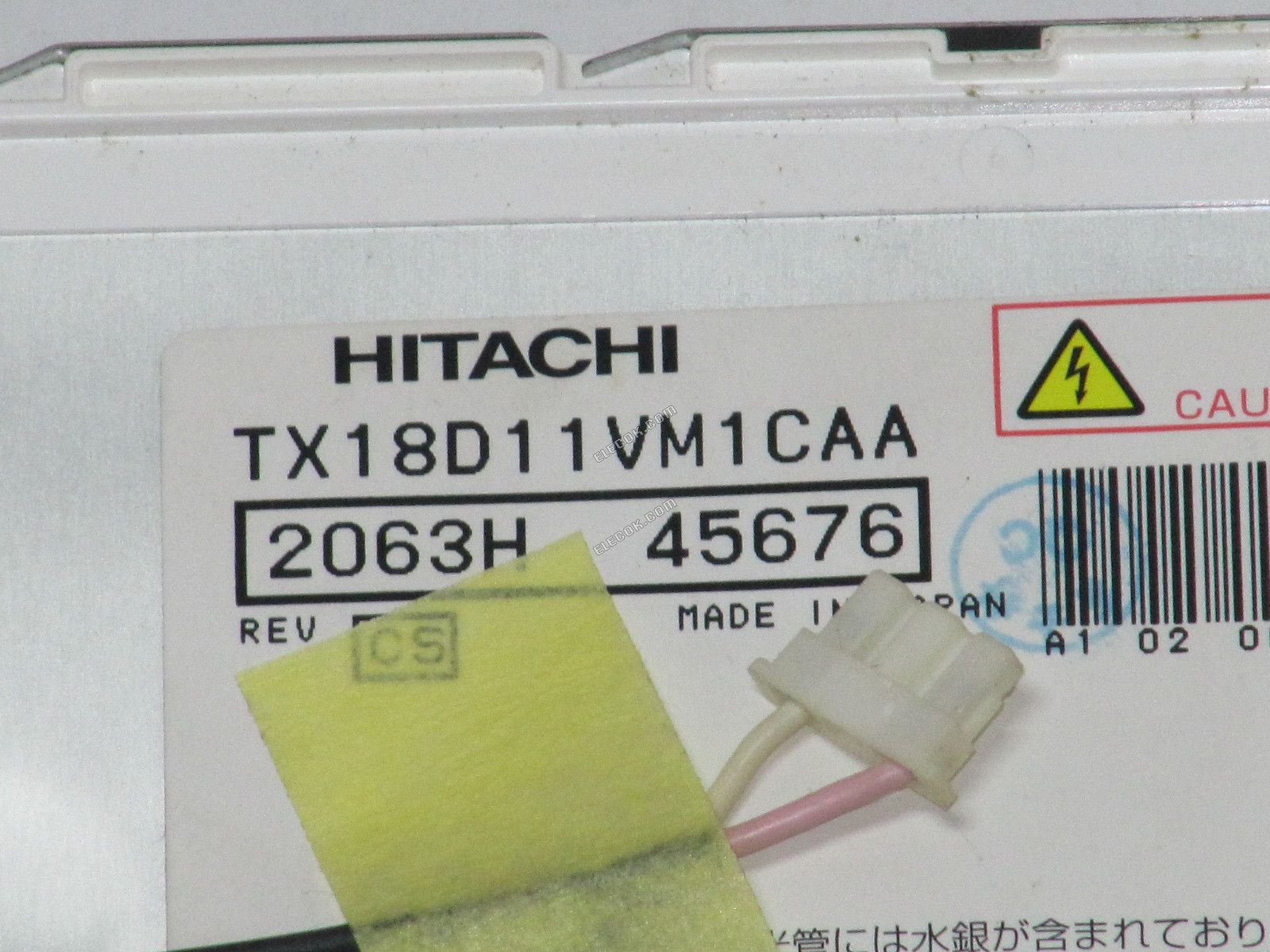 TX18D11VM1CAA HITACHI 7.0" A-Si TFT-LCD Panel 