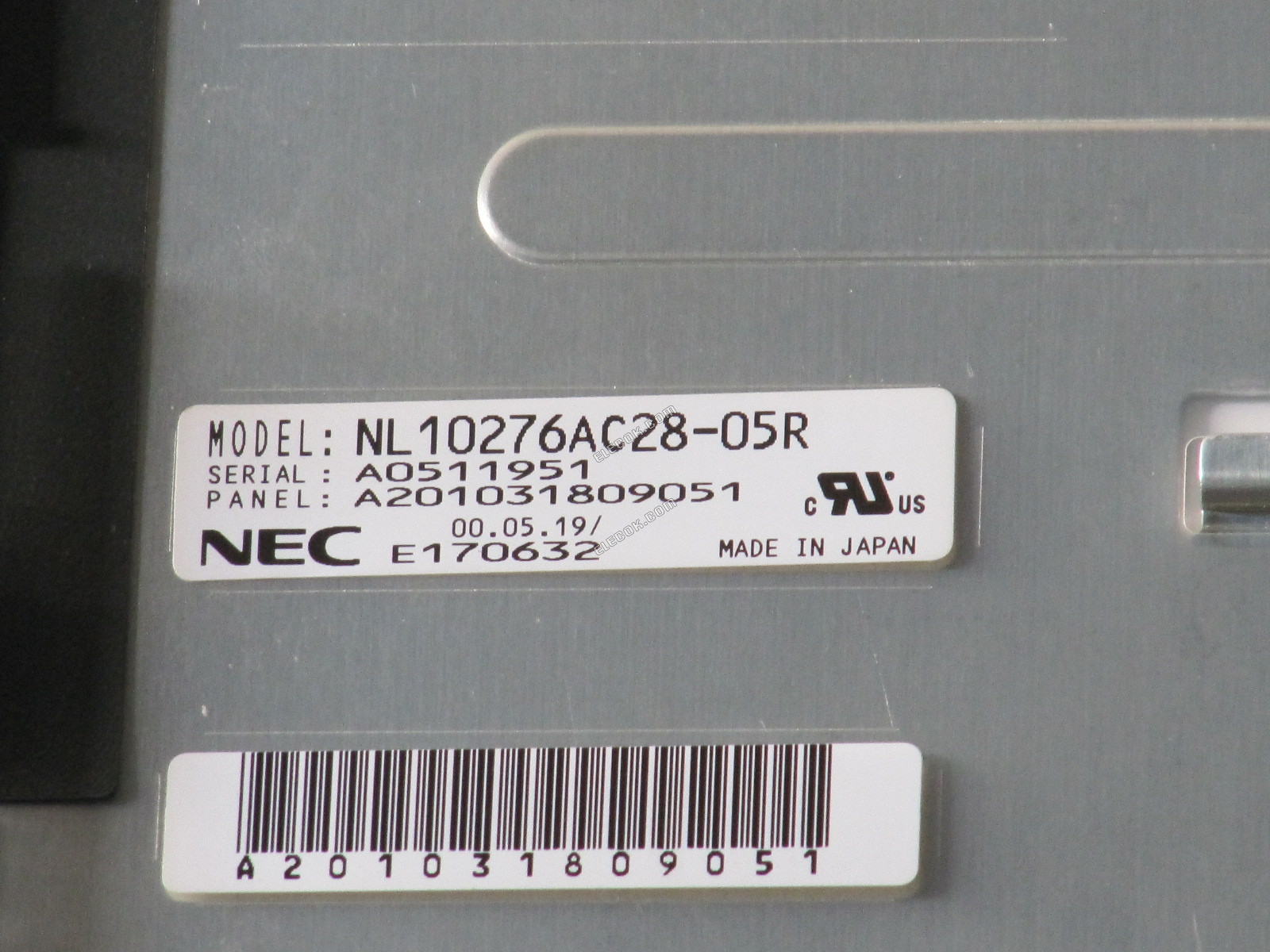 NL10276AC28-05R NEC 14,1" A-Si TFT-LCD Panel 