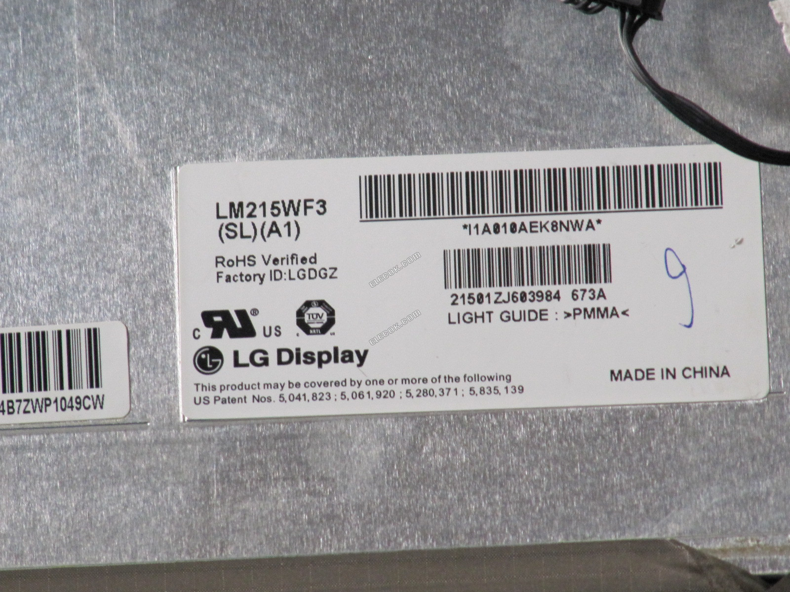LM215WF3-SLA1 LG Display 21,5" a-Si TFT-LCD Panel használt 
