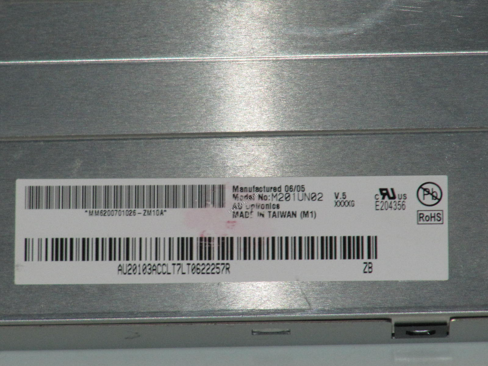 M201UN02 V5 AUO 20,1" A-Si TFT-LCD Panel 