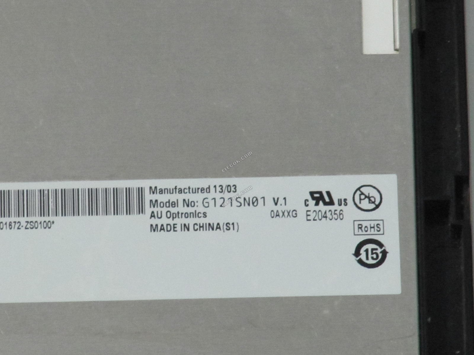 G121SN01 V1 AUO 12,1" a-Si TFT-LCD Panel 