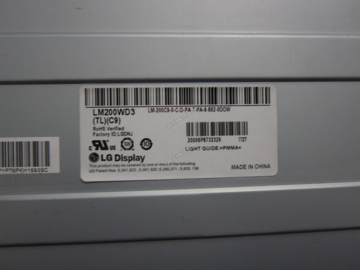 LM200WD3-TLC9 LG Display 20.0" A-Si TFT-LCD Panel použitý 