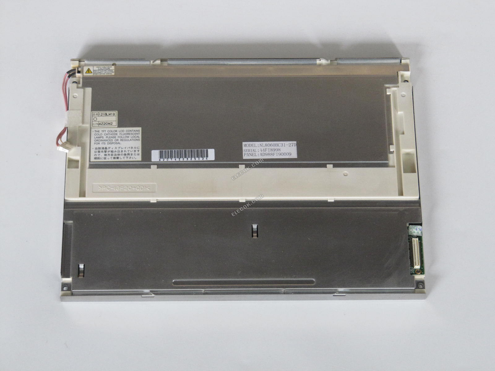 NL8060BC31-27D NEC 12,1" A-Si TFT-LCD Panel 
