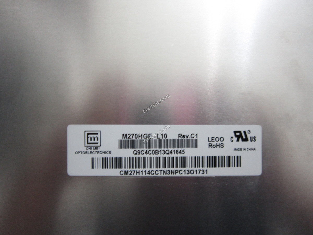 M270HGE-L10 CHIMEI INNOLUX 27.0" a-Si TFT-LCD Panel 