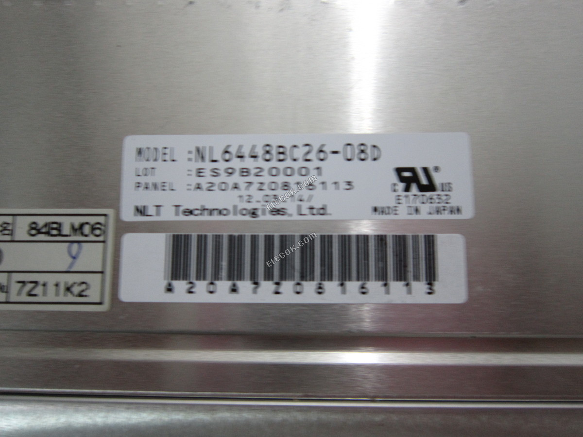 NL6448BC26-08D NEC LCD Panel, használt 