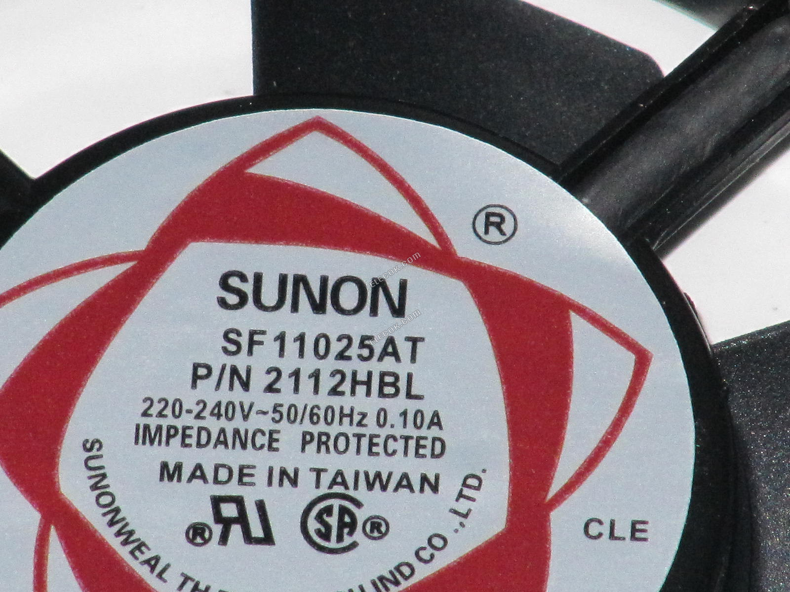 SUNON SF11025AT P/N 2112HBL 220V 0.10A 2 vezeték hűtőventilátor 