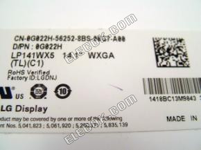LP141WX5-TLC1 LG Display 14,1" a-Si TFT-LCD Panel 