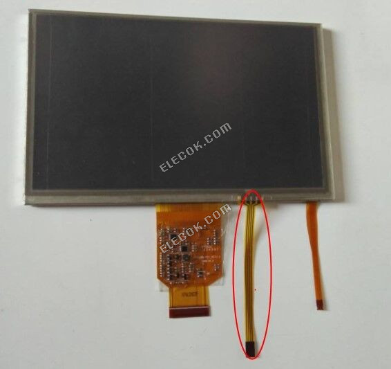 LMS700KF07 SAMSUNG 7.0" A-Si TFT-LCD Panel érintőkijelzővel, Nagy csatlakozó 