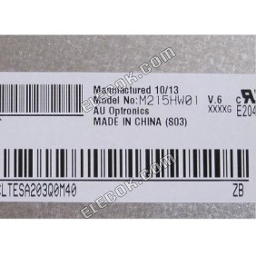 M215HW01 V6 AUO 21,5" a-Si TFT-LCD Panel 