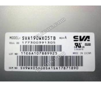 SVA190WX05TB SVA-NEC 19.0" a-Si TFT-LCD Panel 