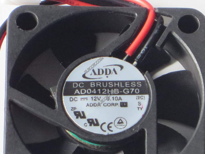 ADDA AD0412HB-G70 12V 0.10A 2wires Cooling Fan