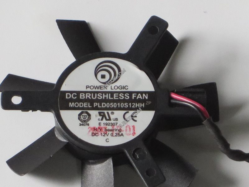 HP PLD05010S12HH 12V 0,25A 2wires cooling fan 