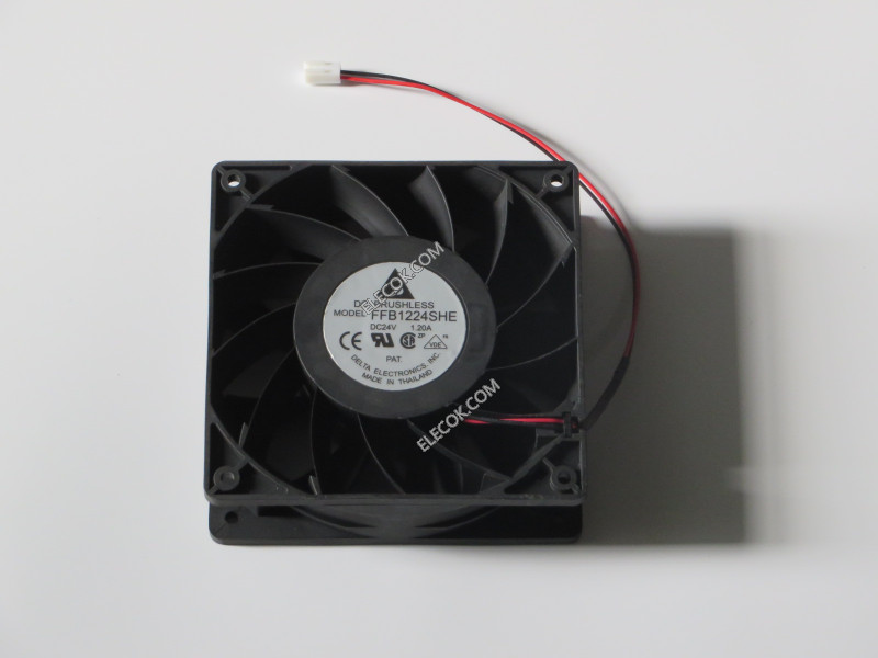 DELTA FFB1224SHE 24V 1,2A 19,2W 2wires Cooling Fan 