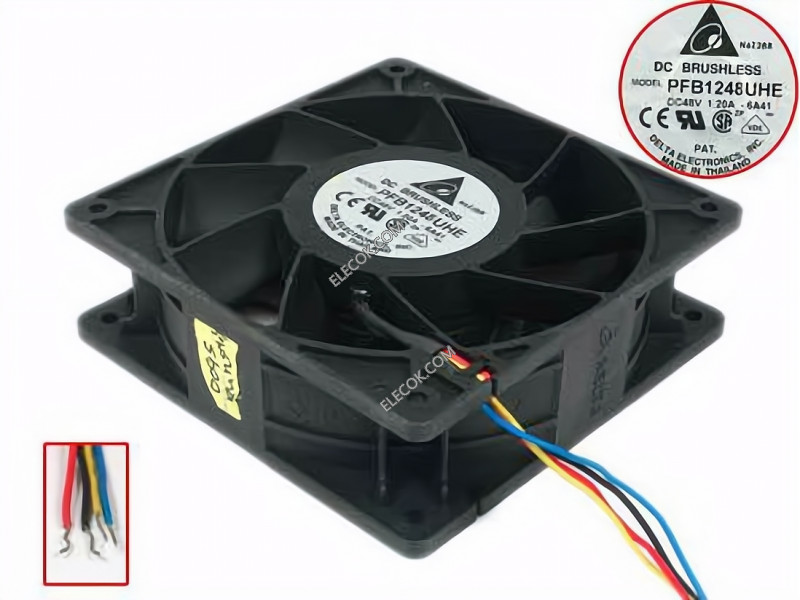 DELTA PFB1248UHE 48V 1,2A 48W Cooling Fan 
