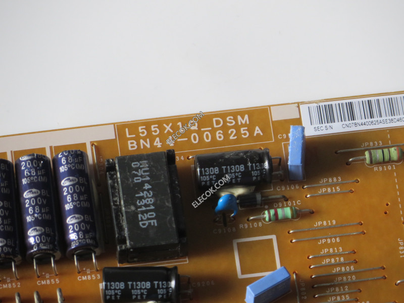 Samsung BN44-00625A L55X1Q_DSM PSLF181X05A BN4400625A Power Supply / LED Board for UN55F6400AFXZA,used