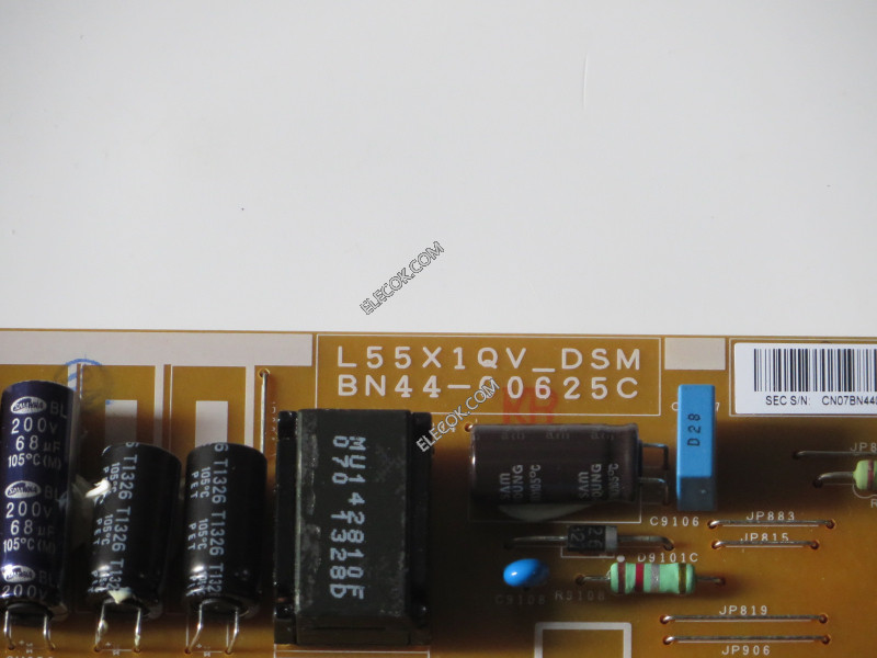 Samsung BN44-00625C L55X1QV_DSM BN4400625C Power Supply / LED Board for UN55F6400AFXZA, used