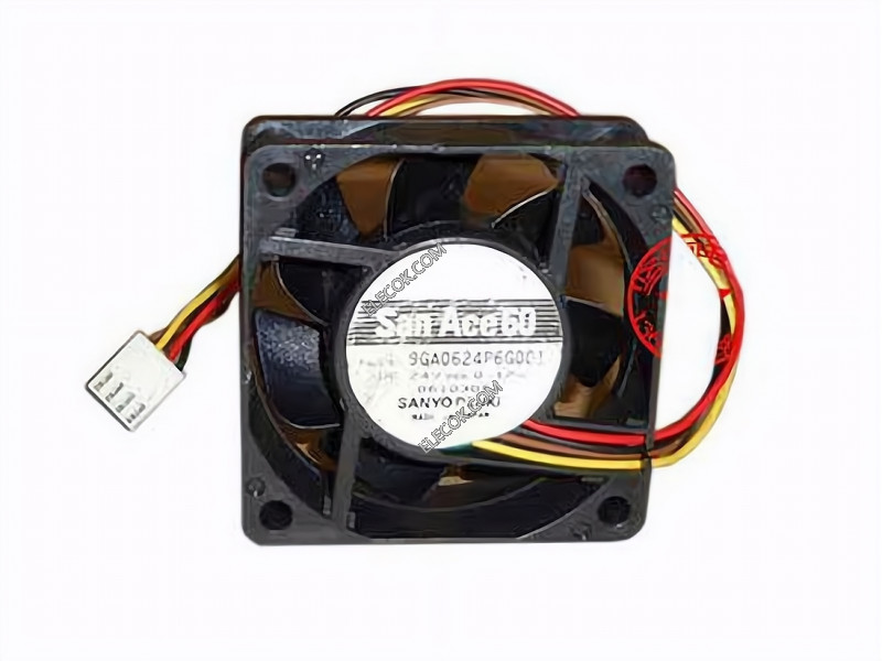 Sanyo 9GA0624P6G001 24V 0.17A 2.88W 4wires Cooling Fan