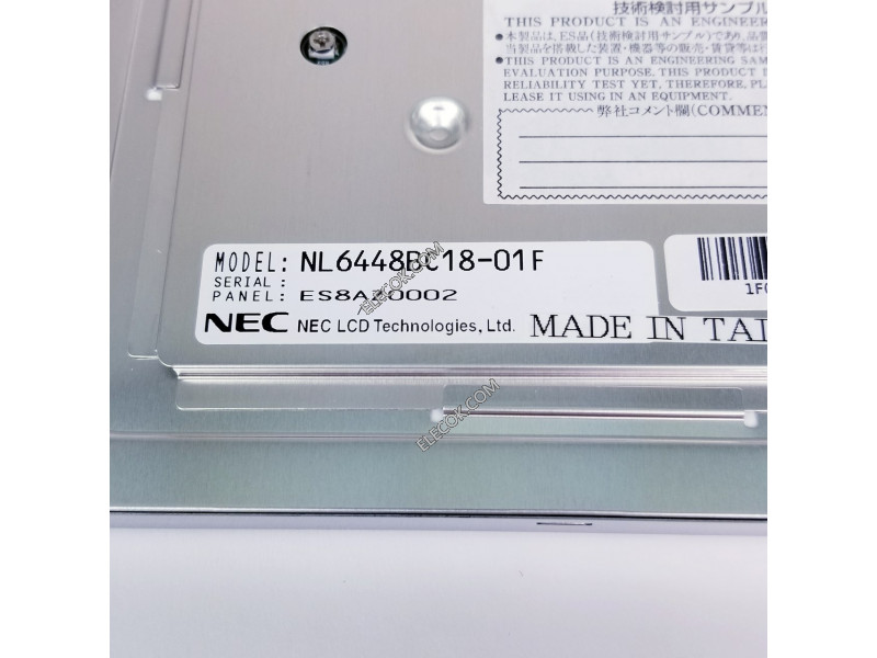 NL6448BC18-01F 5,7" a-Si TFT-LCD Panel számára NEC，with dual határfelület 