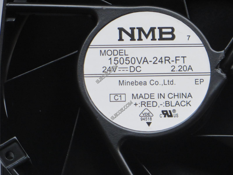 NMB 15050VA-24R-FT 24V 2.20A 3wires Cooling Fan without original csatlakozó refurbished 