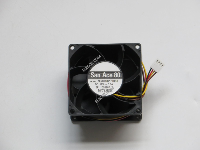 Sanyo 9GA0812P1H61 12V 0,6A 7,2W Cooling Fan 