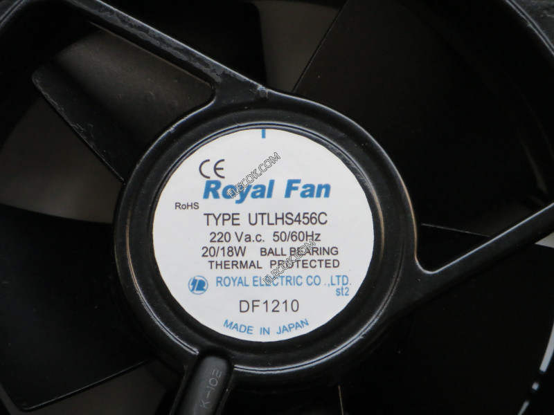 Royal Fan UTLHS456C 220V 20/18W 2wires Cooling Fan