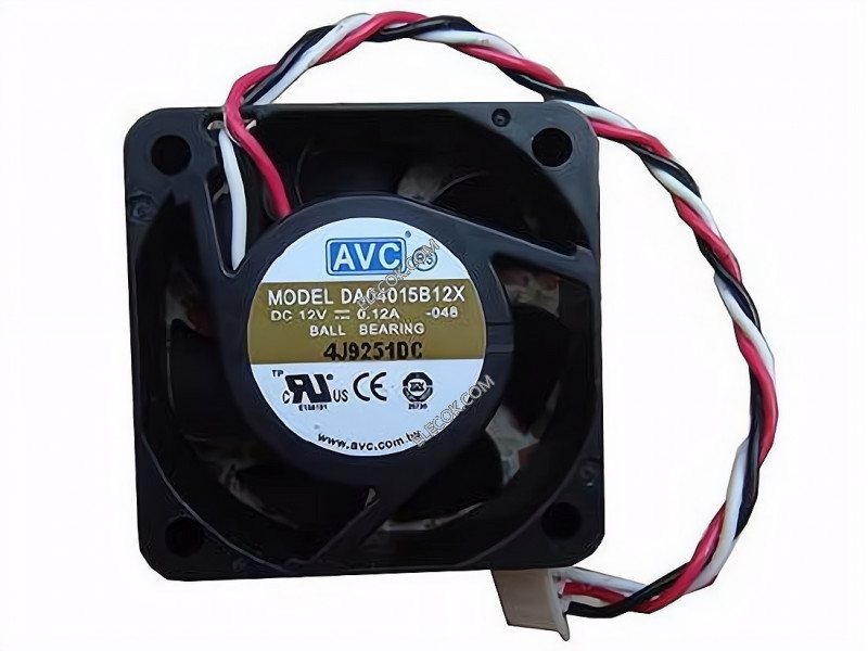 AVC DA04015B12X 12V 0,12A 3wires Cooling Fan 
